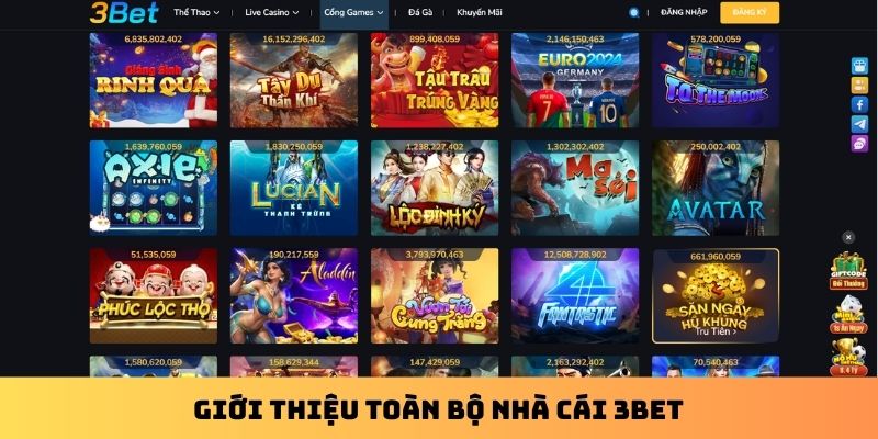 Giới thiệu toàn bộ nhà cái 3BET 