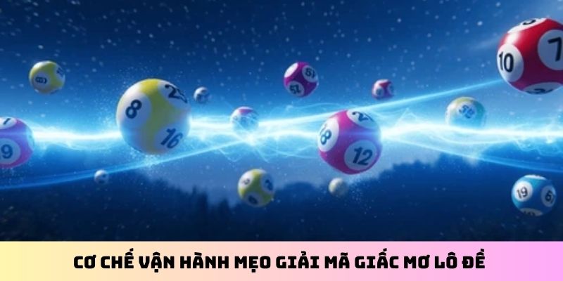 Cơ chế vận hành mẹo giải mã giấc mơ lô đề